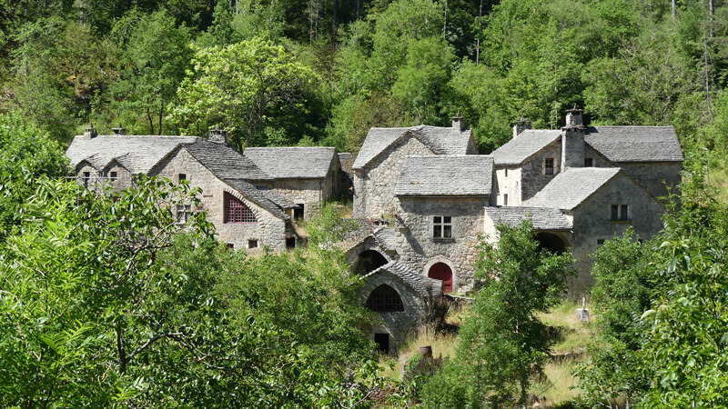Village dans les Gorges du Tarn